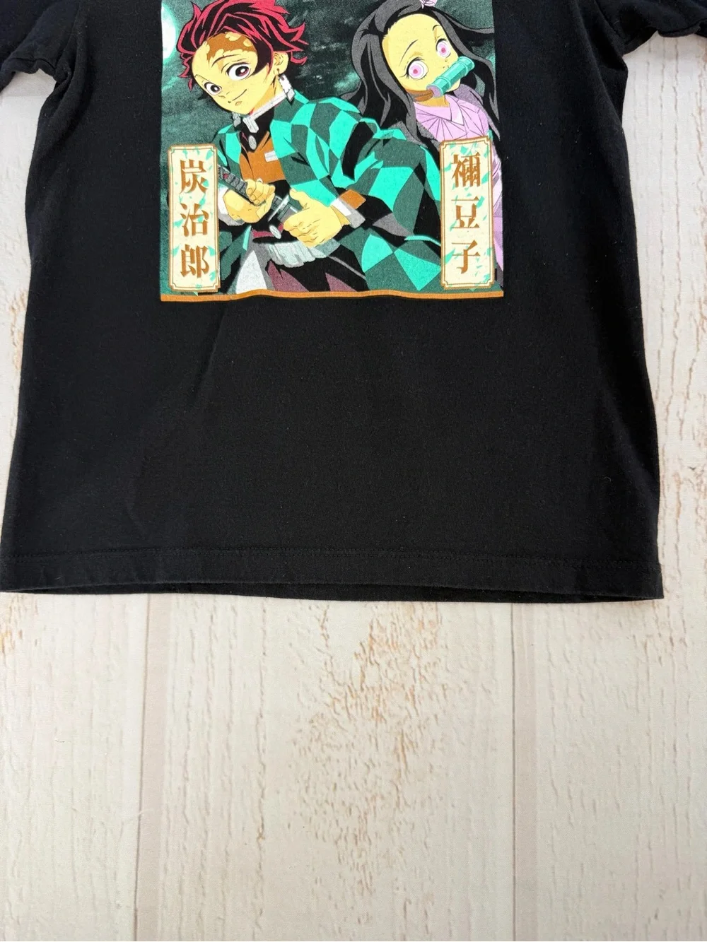 Playerytrees Kids Demon Slayer Graphic T-Shirt Black Size L